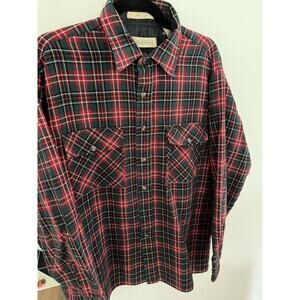 Men's Plaid Shirt Flannel-Like L Sleeve Outdoors Winter Western Gorpcore